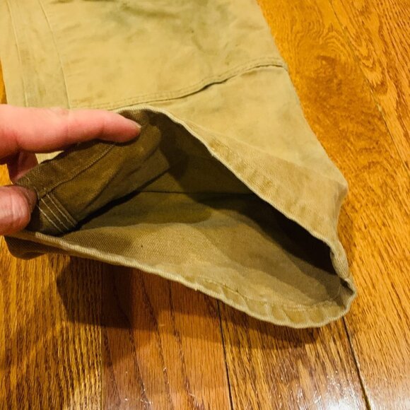 Vintage 60s 70s Carhartt Double Knee Work Pants 44 x 30 Talon Zipper Duck Canvas - Picture 6 of 16